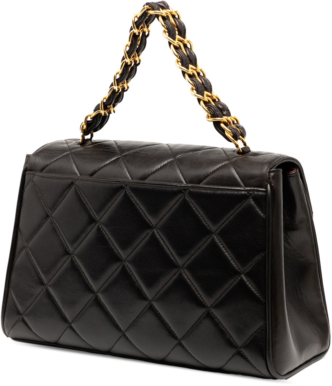 Chanel CC Quilted Lambskin Handbag Zwart