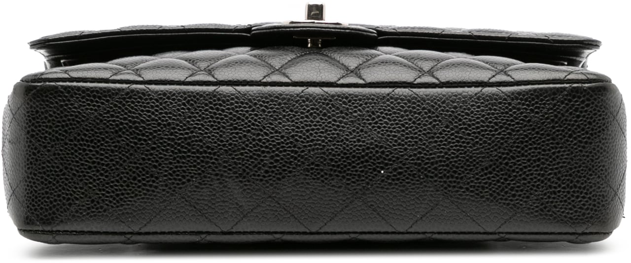 Chanel Medium Classic Caviar Double Flap Zwart
