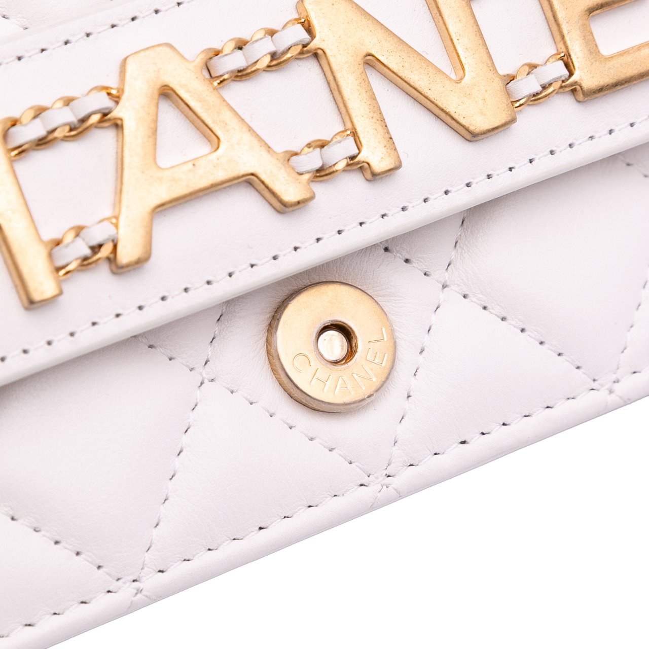 Chanel Medium Quilted Calfskin Enchained Flap Wit