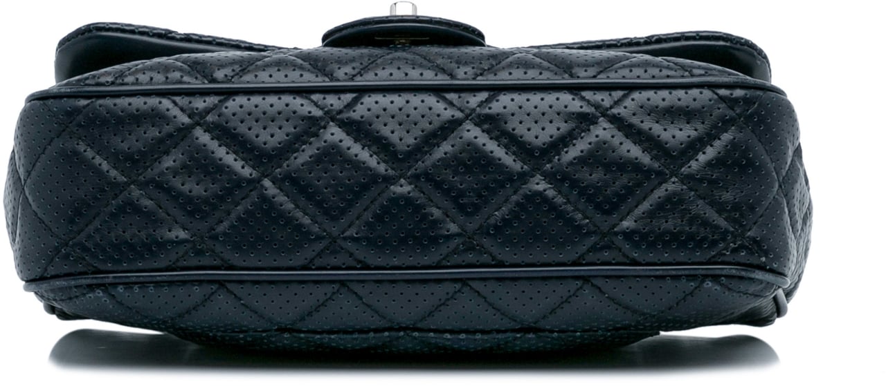 Chanel Perforated Classic Mini Rectangular Flap Blauw