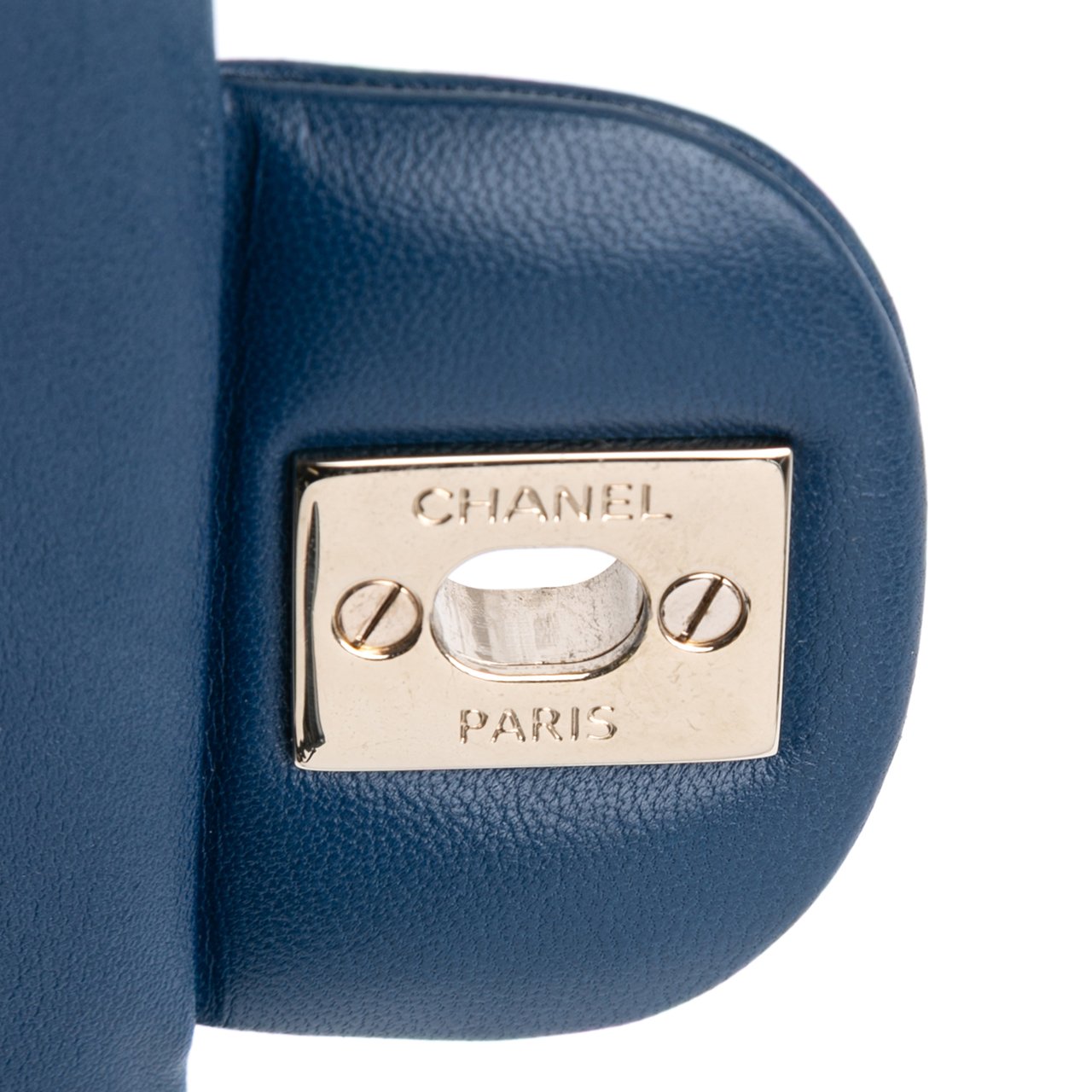 Chanel Small Classic Lambskin Double Flap Blauw