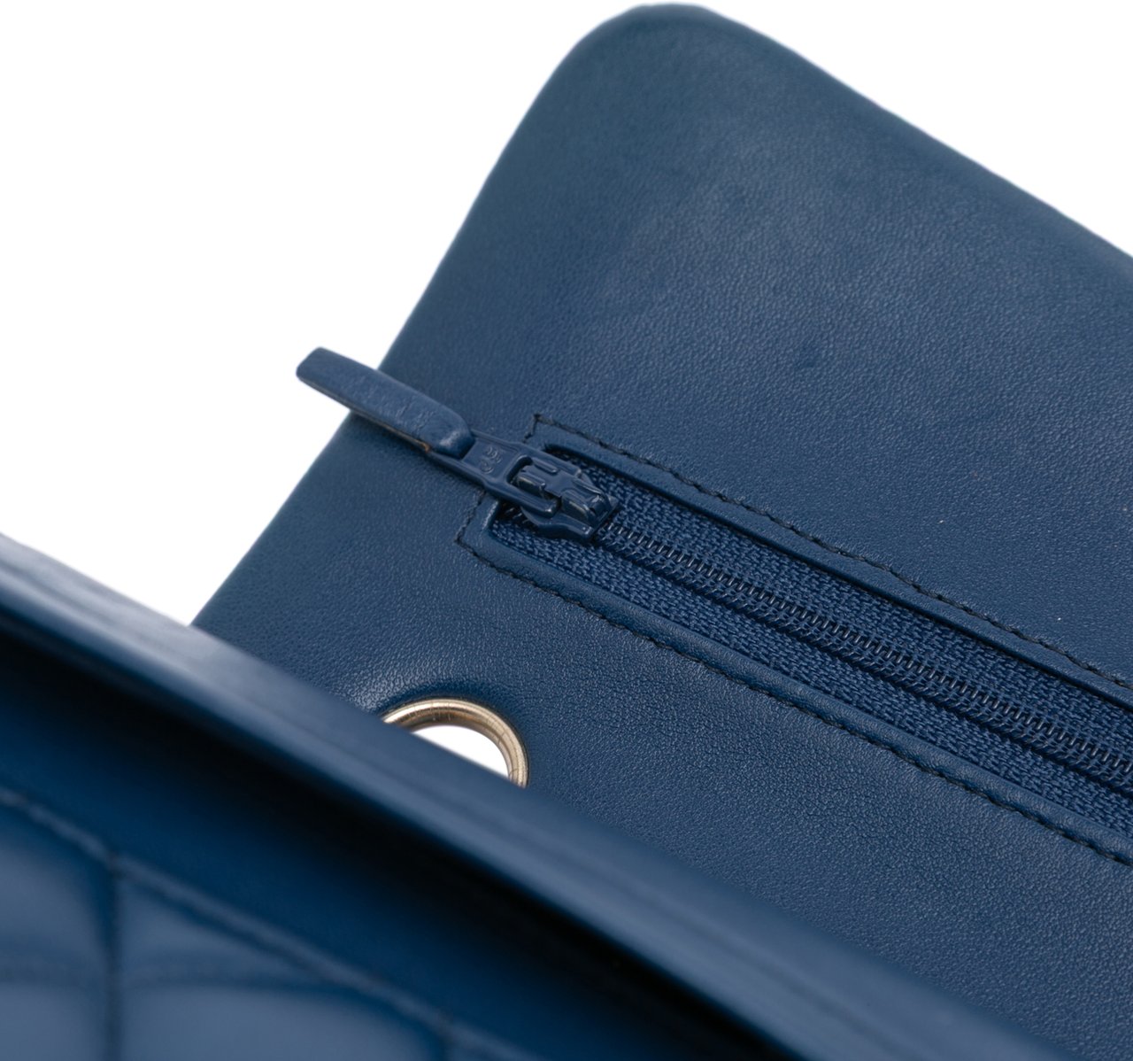 Chanel Small Classic Lambskin Double Flap Blauw