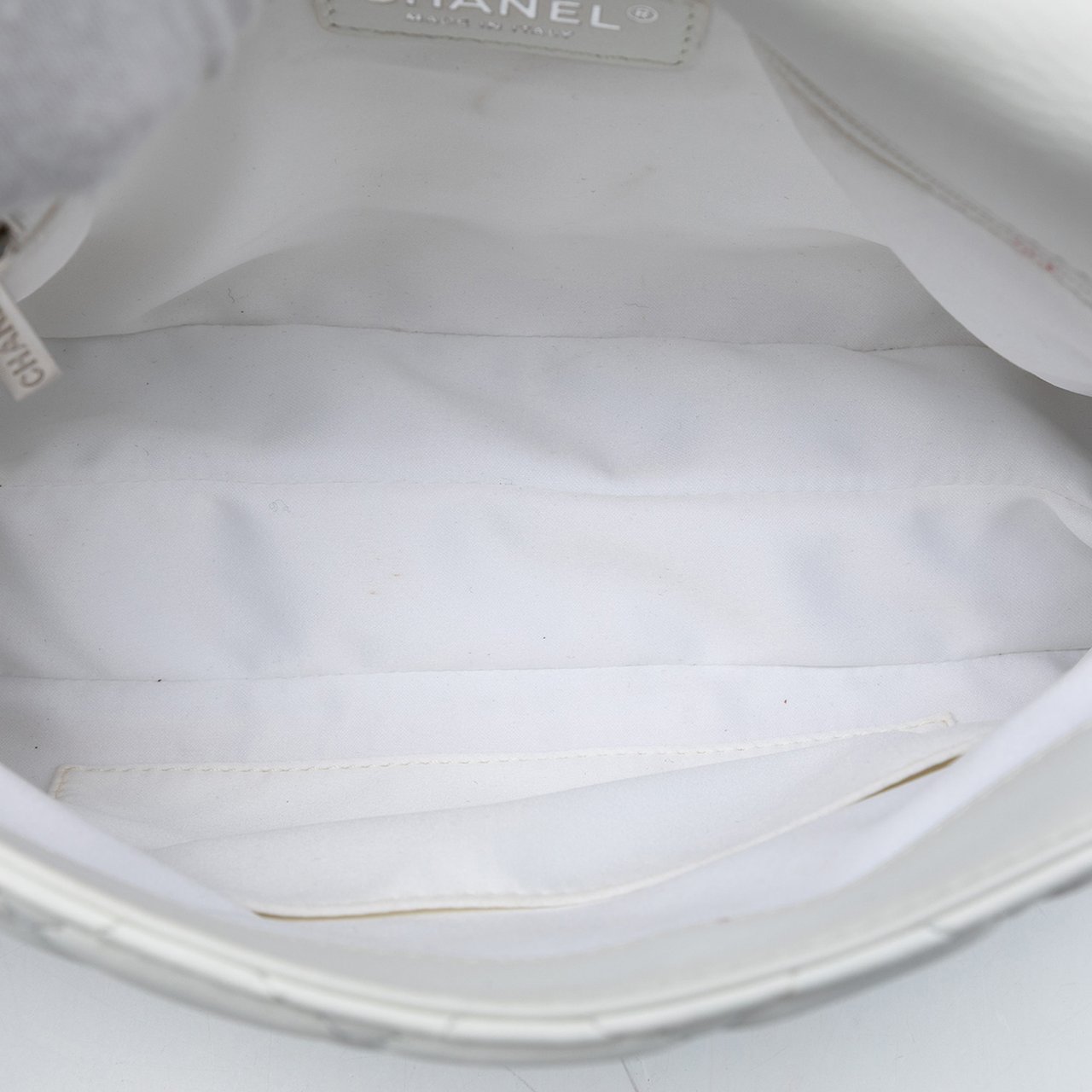 Chanel Jumbo Quilted Lambskin 3 Accordion Flap Wit