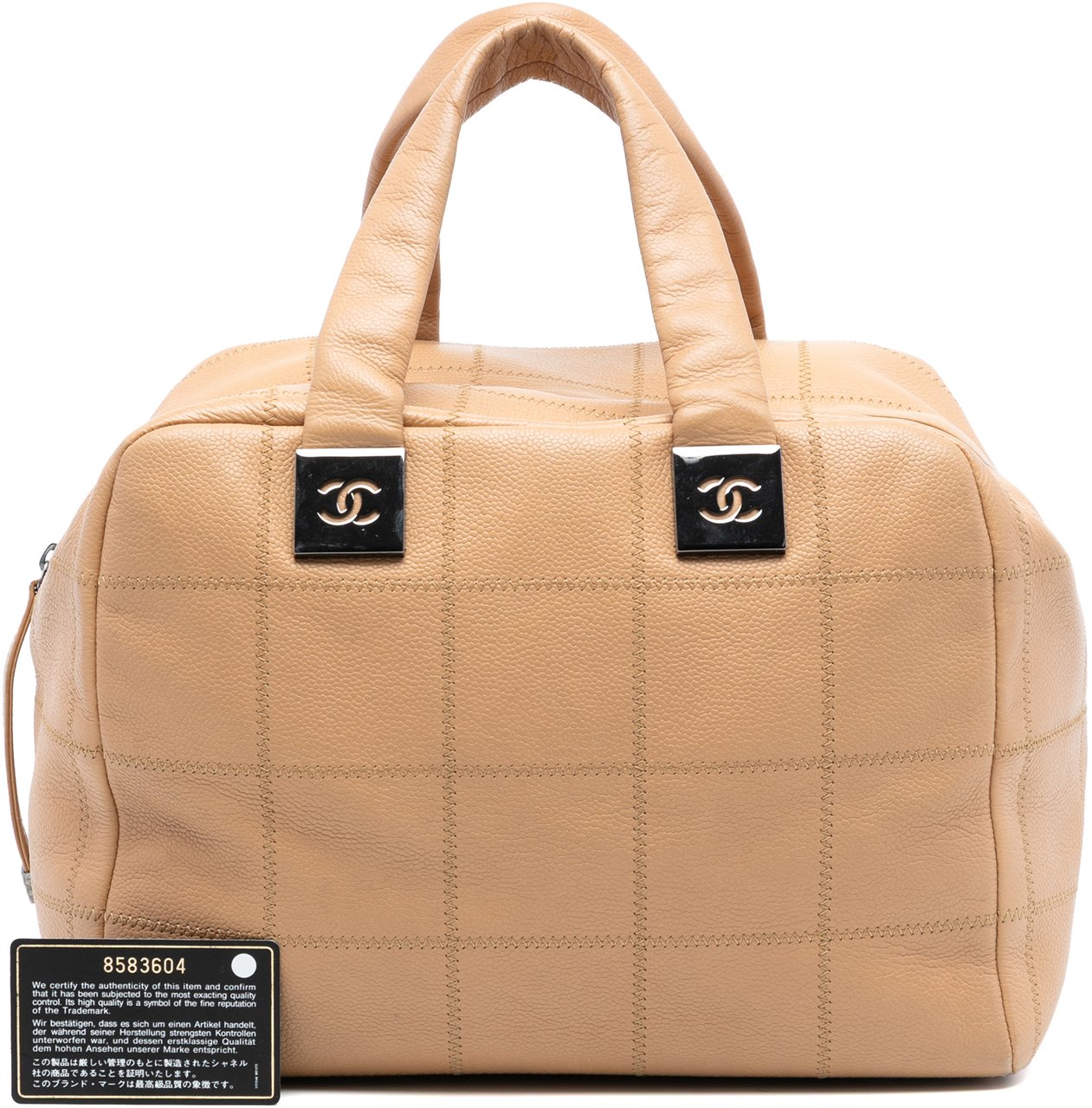 Chanel CC Choco Bar Caviar Stitched Boston Bruin