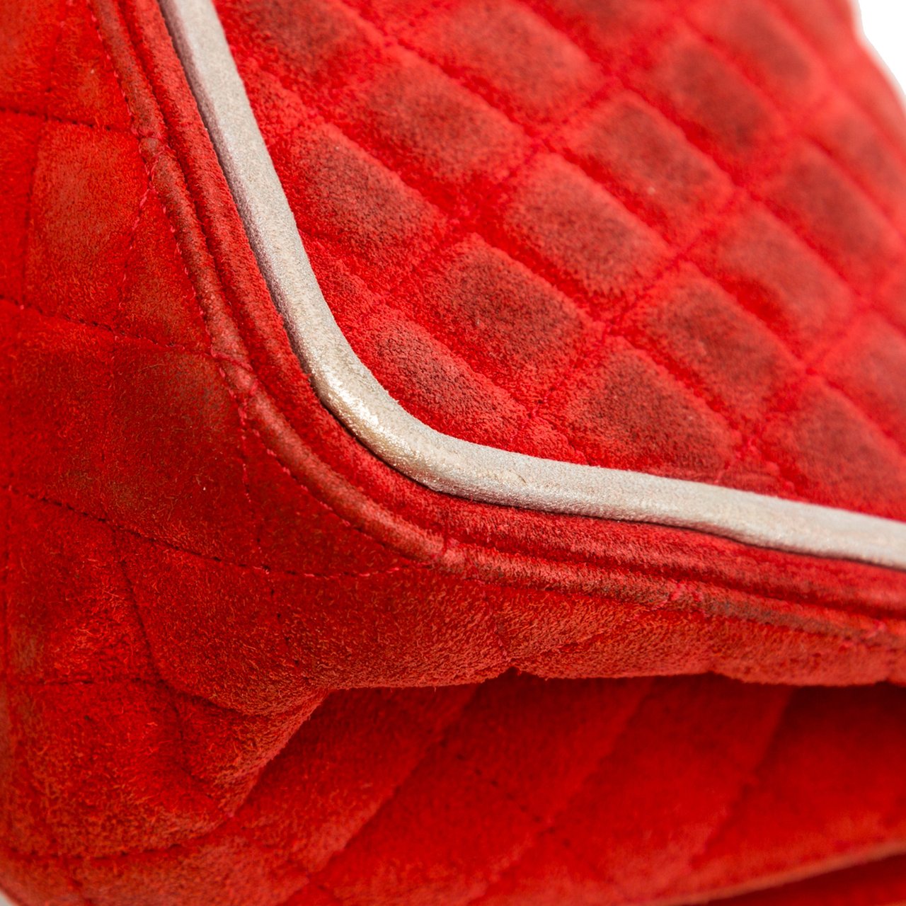 Chanel Medium Suede Re-issue 2.55 Double Flap Rood