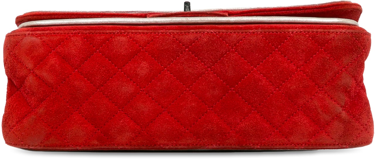 Chanel Medium Suede Re-issue 2.55 Double Flap Rood