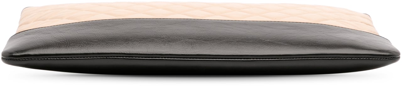 Chanel Large Aged Calfskin Gabrielle O Case Clutch Bruin