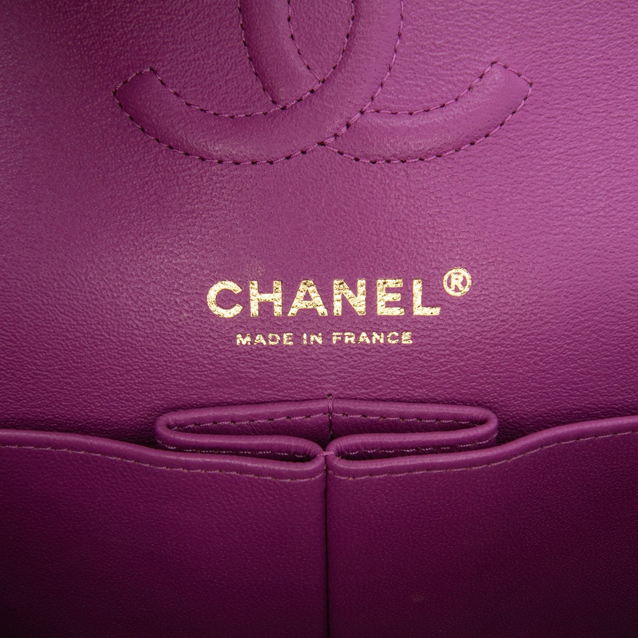 Chanel Small Classic Lambskin Rainbow Double Flap Blauw