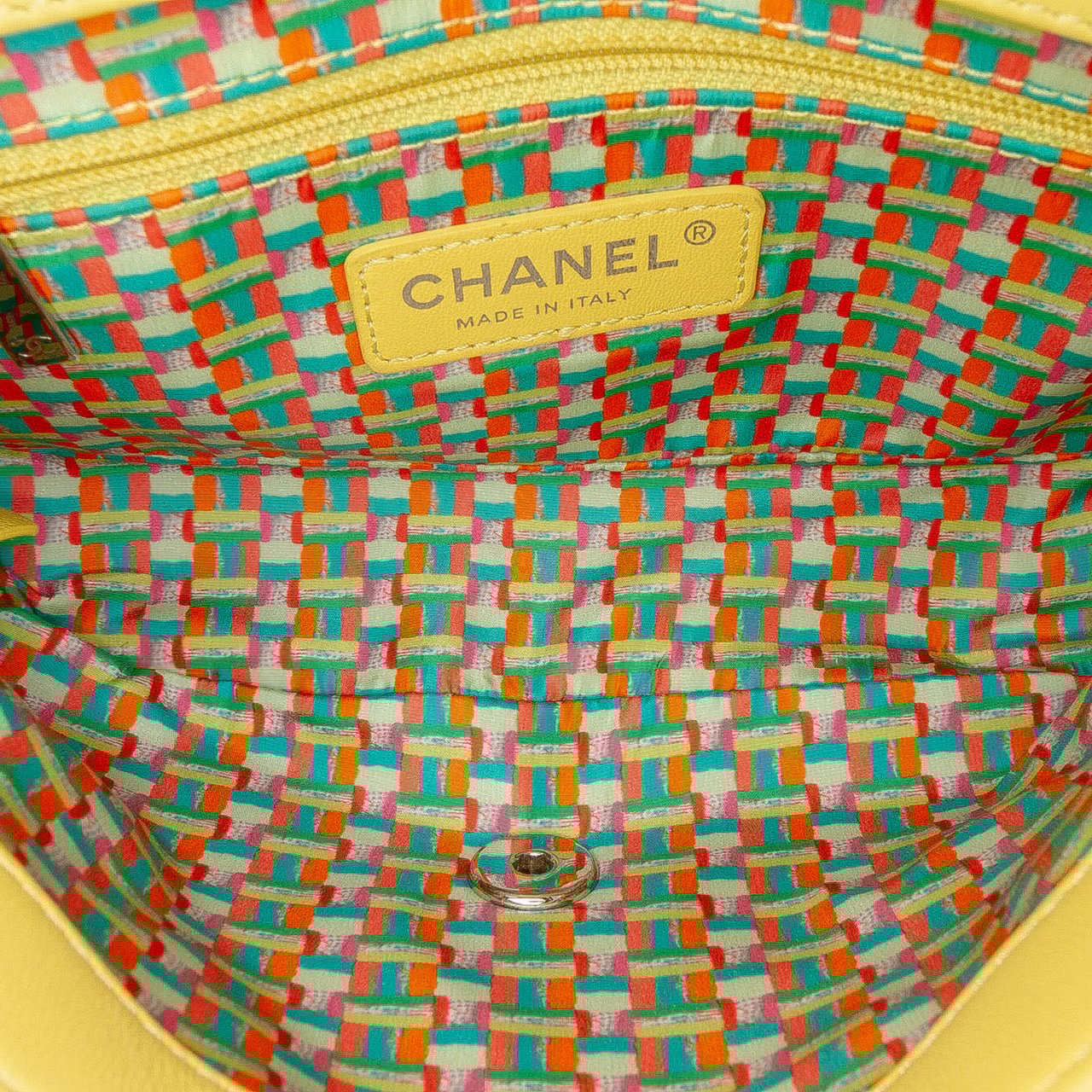 Chanel Paris Seoul Small Rubber Coco Rain Flap Geel