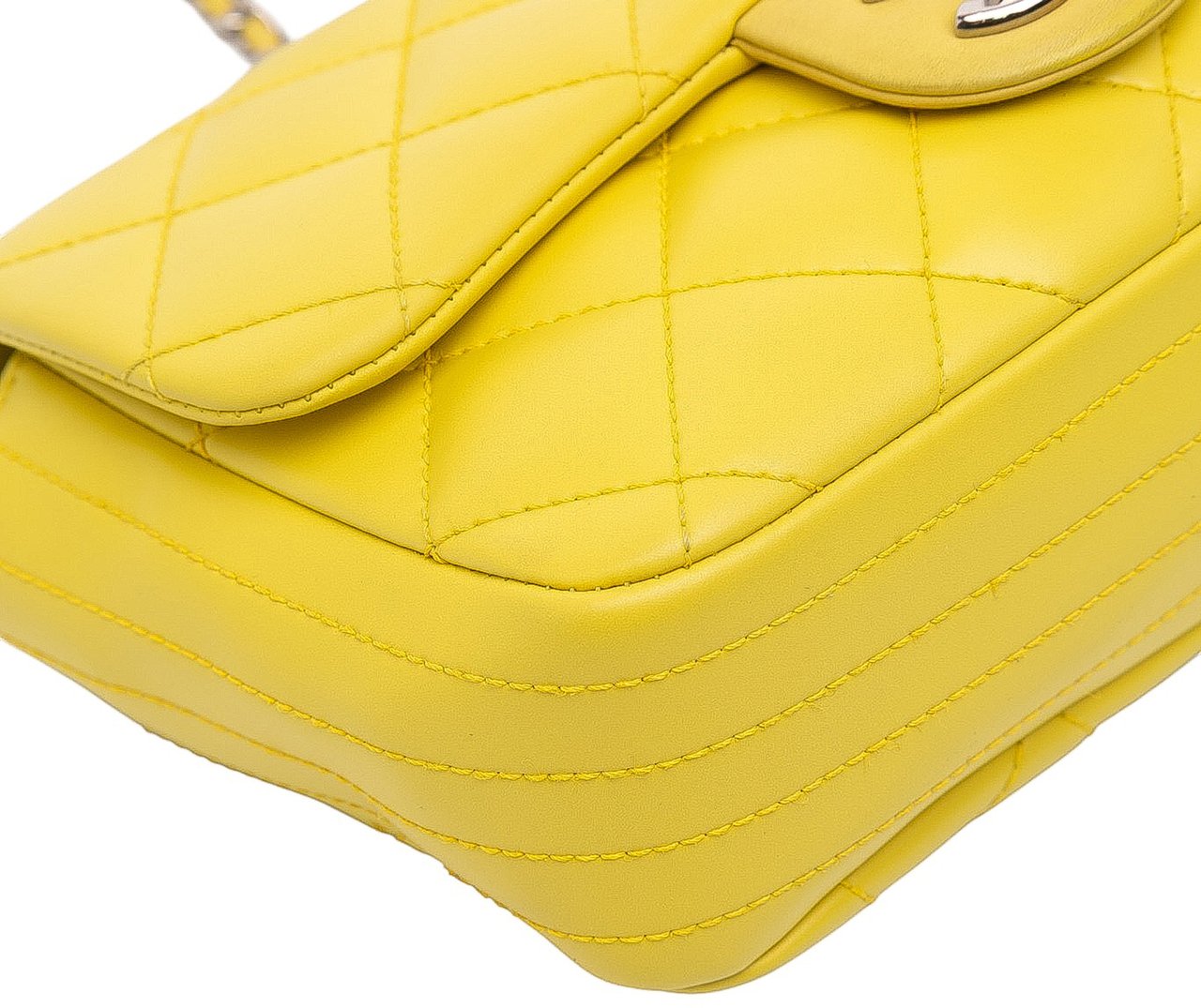 Chanel Paris Seoul Small Rubber Coco Rain Flap Geel