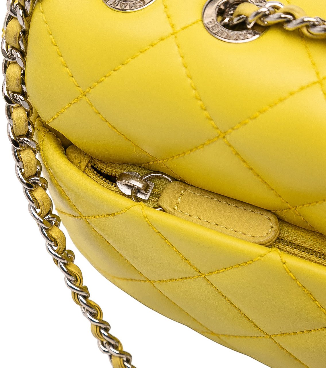 Chanel Paris Seoul Small Rubber Coco Rain Flap Geel