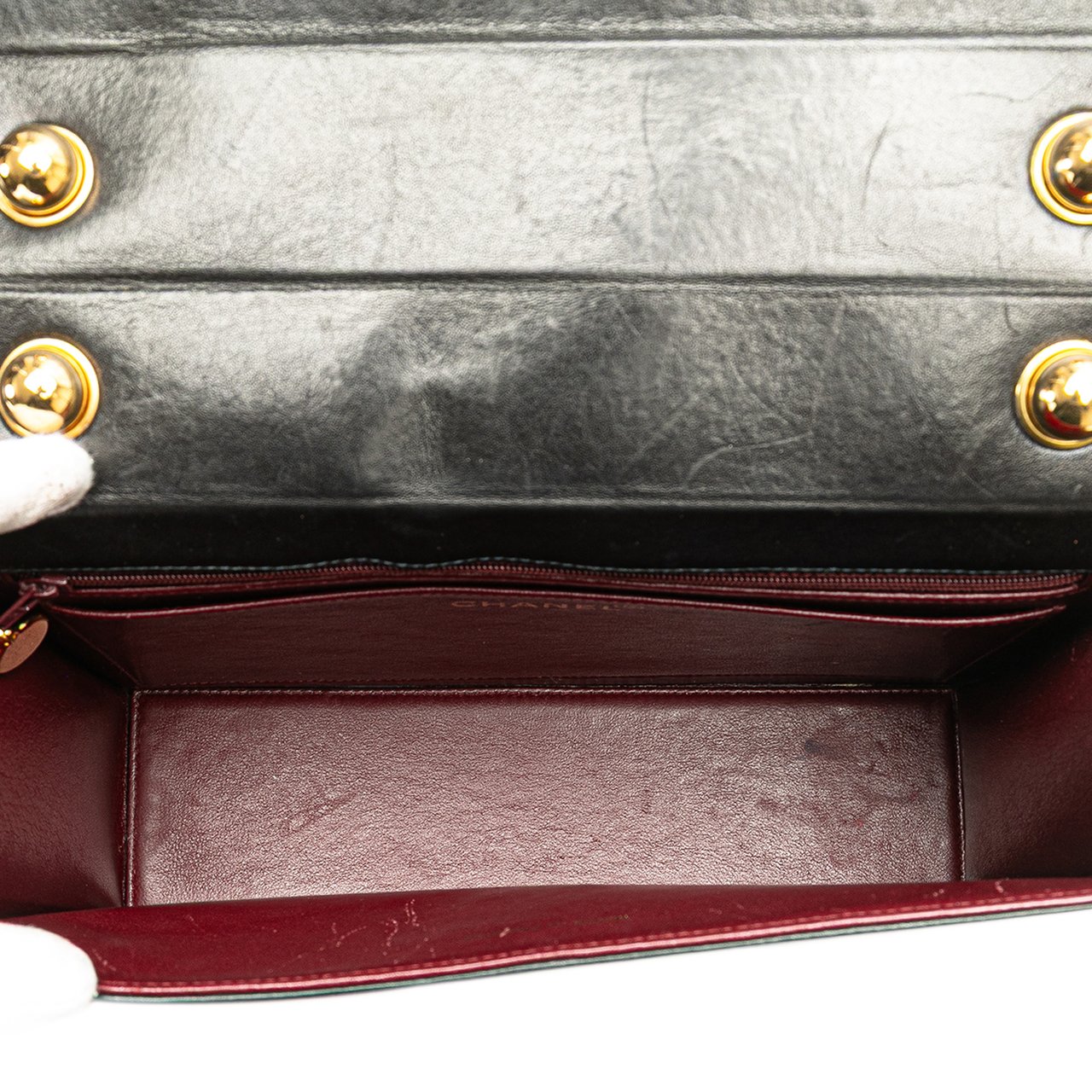 Chanel CC Patent Snake Chain Flap Zwart