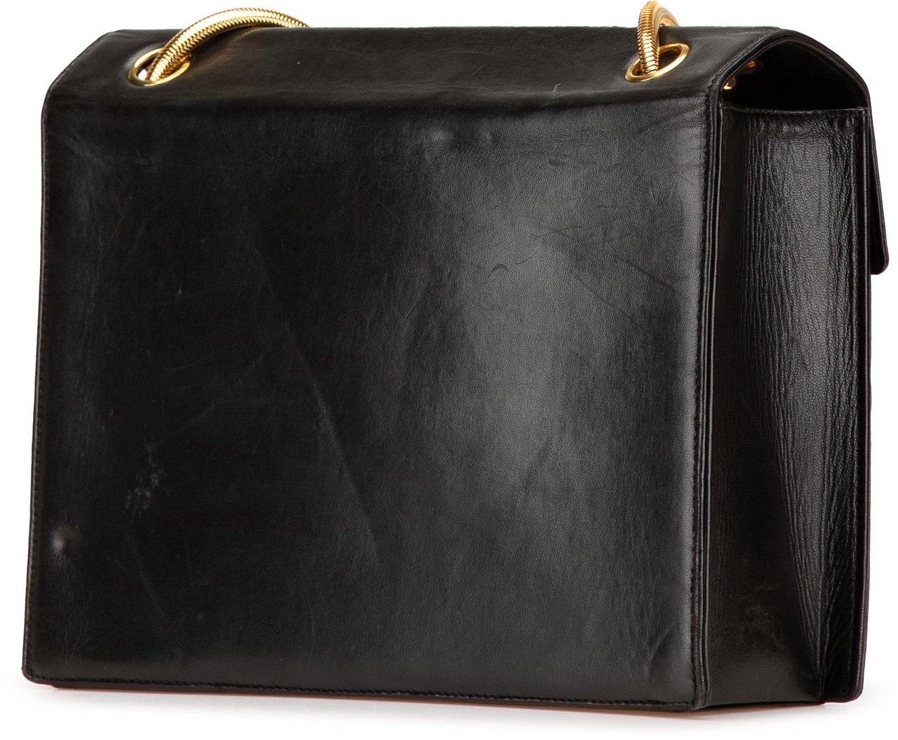 Chanel CC Patent Snake Chain Flap Zwart