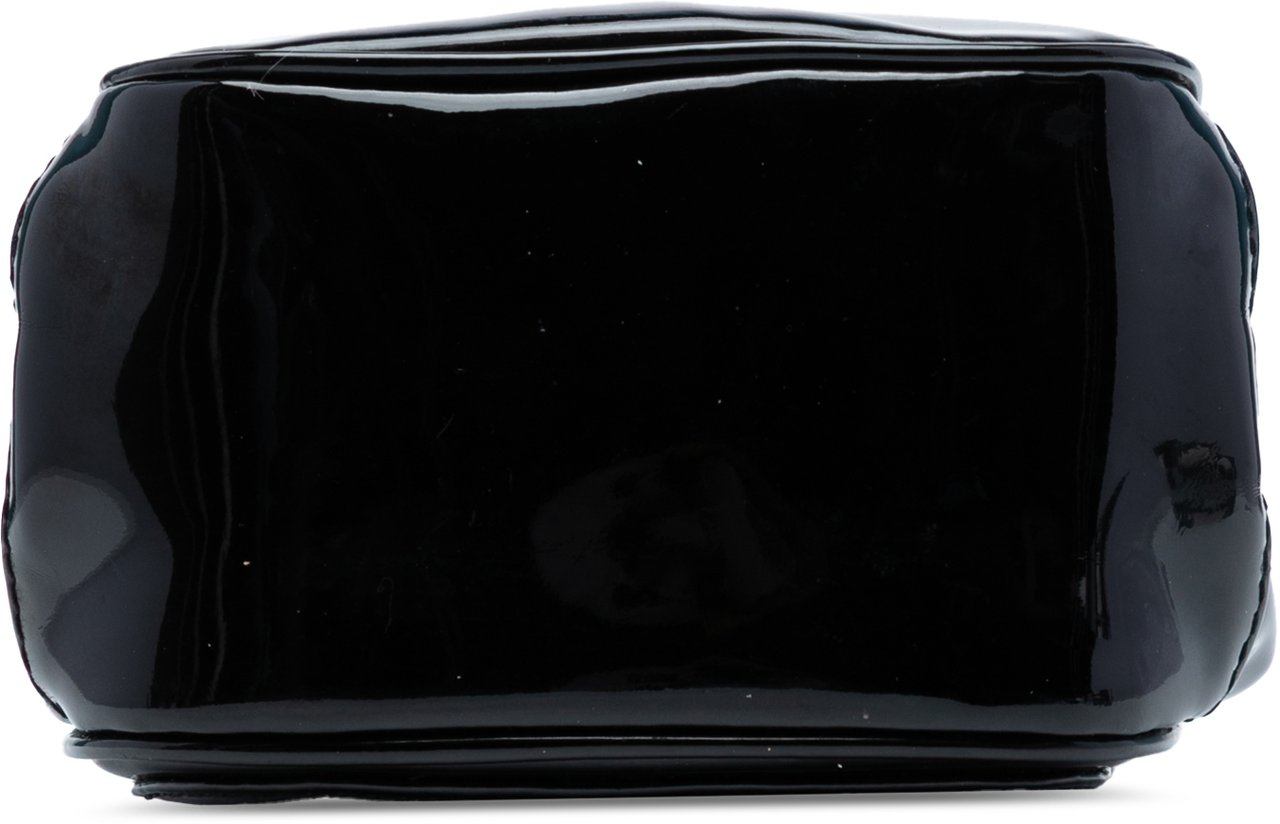 Chanel CC Patent Flap Crossbody Zwart