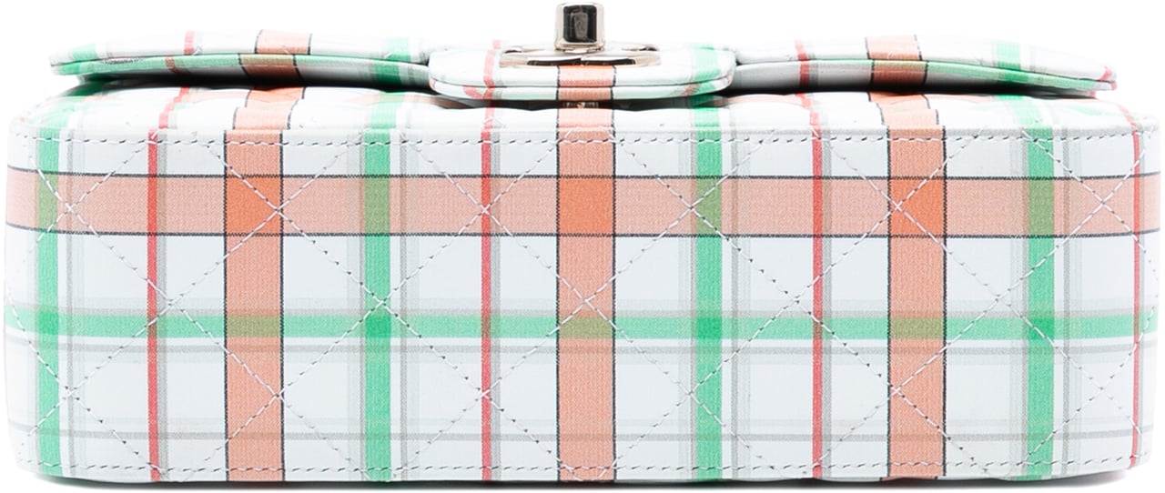 Chanel Mini Rectangular Classic Printed Calfskin Single Flap Groen