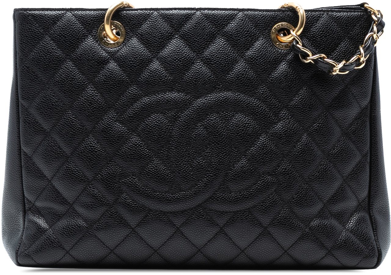Chanel Caviar Grand Shopping Tote Zwart