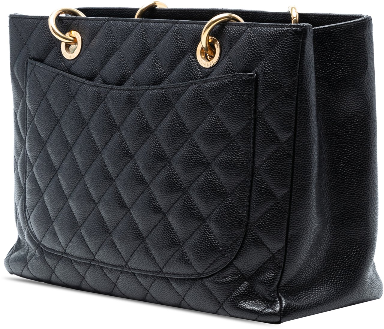 Chanel Caviar Grand Shopping Tote Zwart