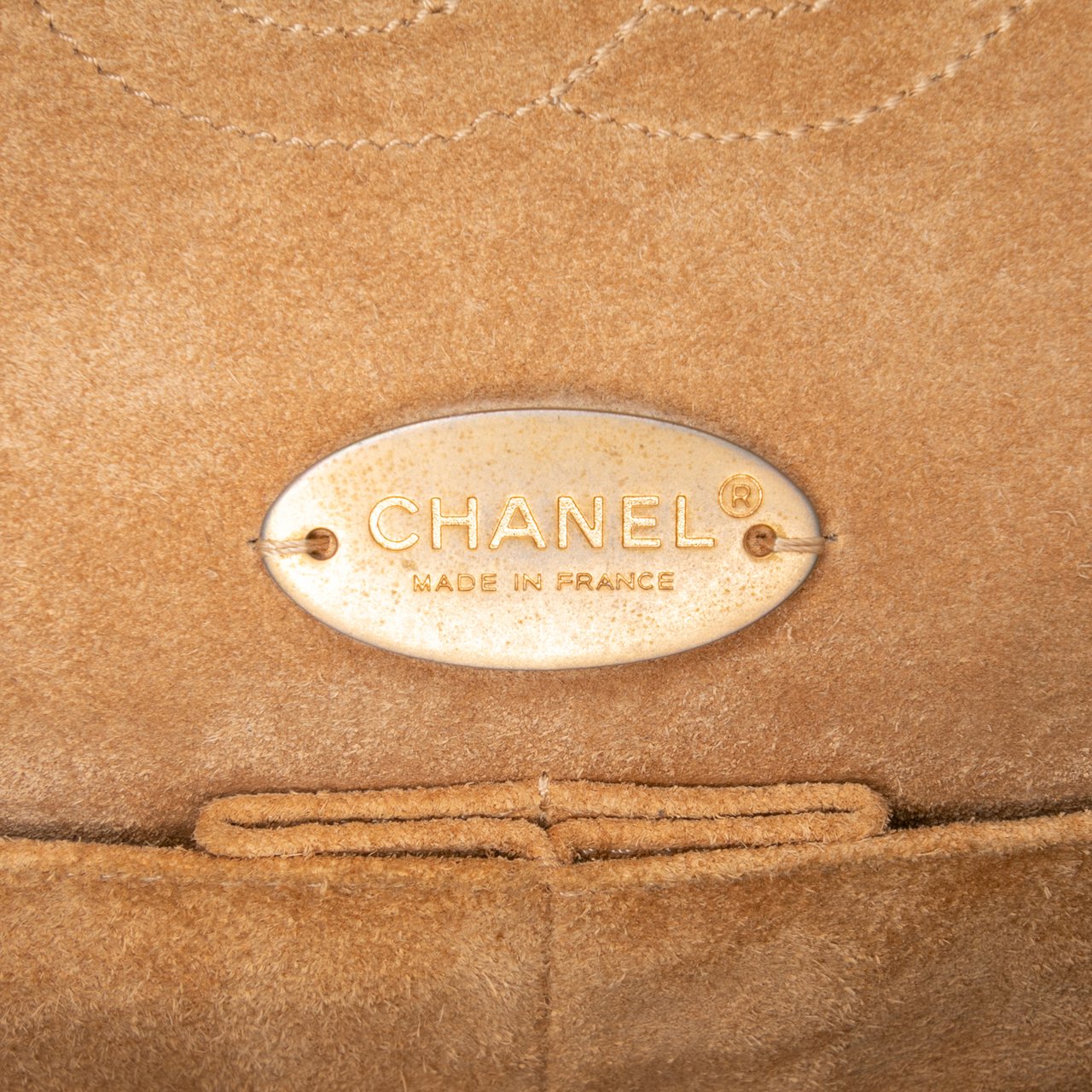 Chanel Medium Classic Calfskin Wild Stitch Double Flap Zwart
