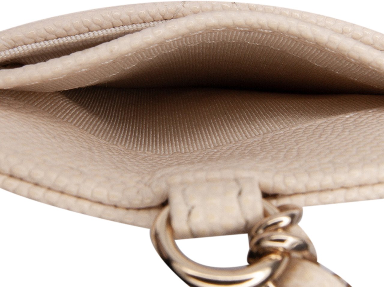 Chanel Quilted Caviar ID Card Holder Bruin