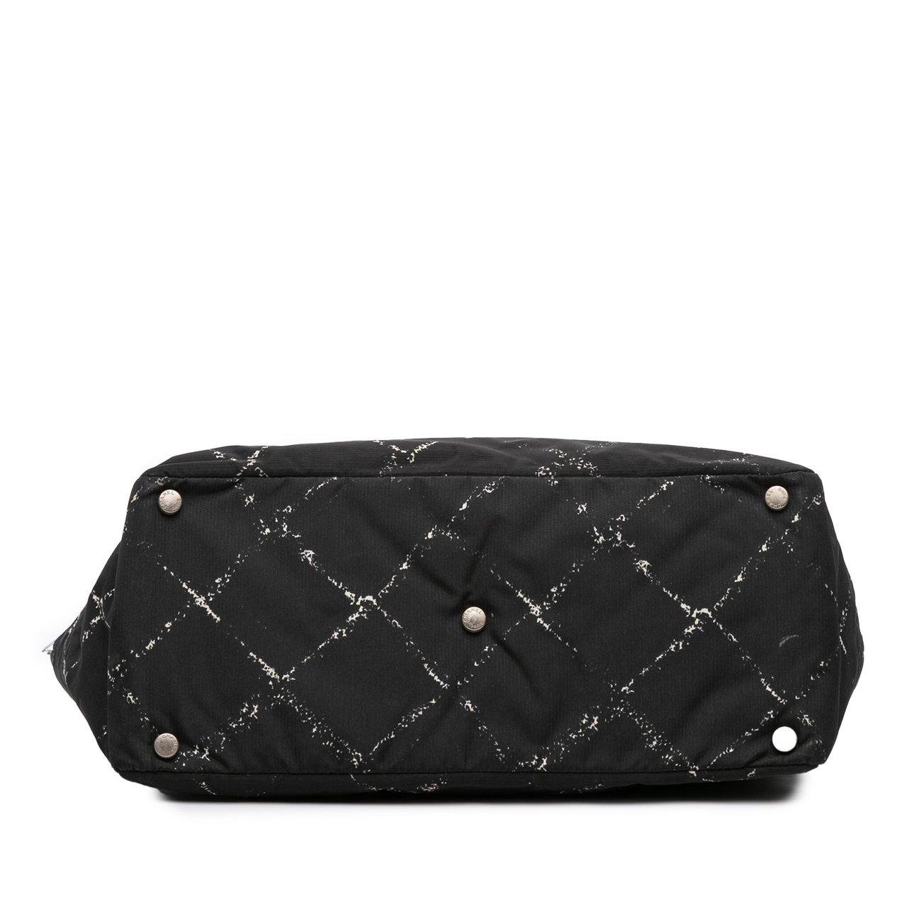 Chanel Old Travel Line Nylon Tote Zwart