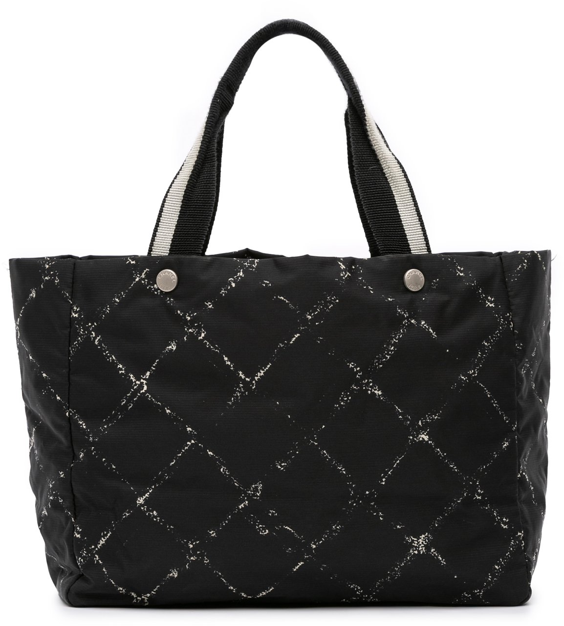Chanel Old Travel Line Nylon Tote Zwart