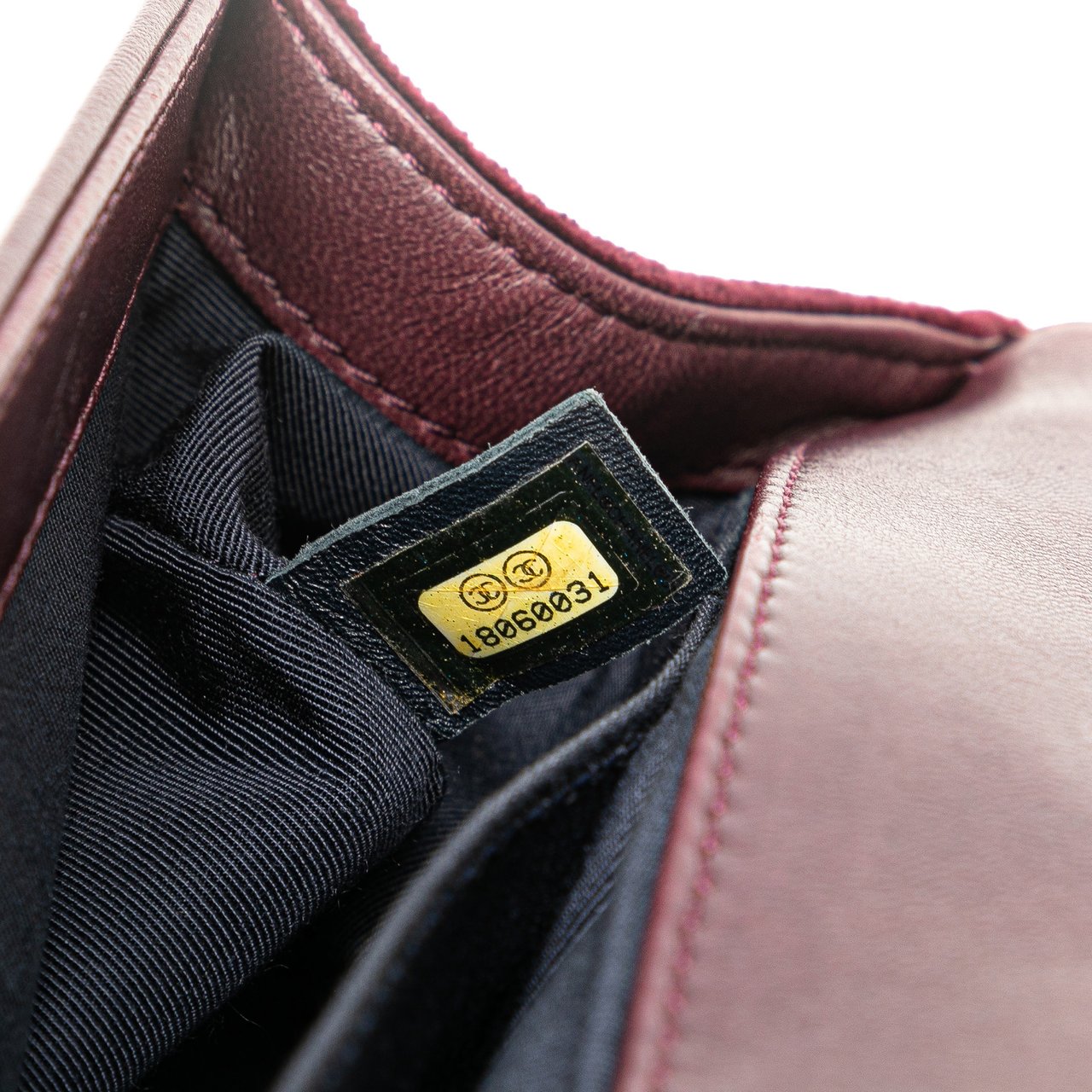 Chanel Old Medium Velvet and Tweed Boy Flap Rood