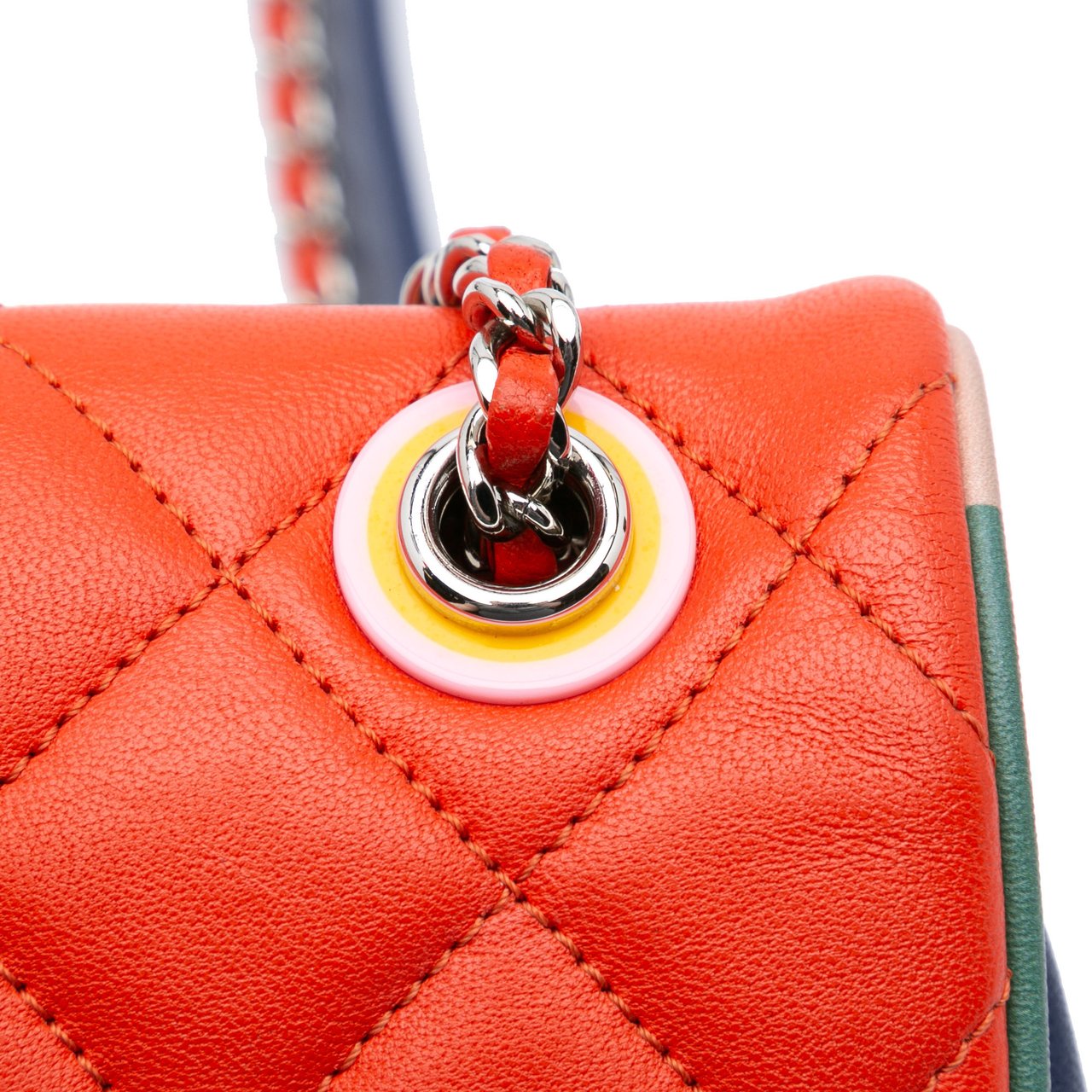 Chanel Medium Quilted Lambskin Cuba Color Flap Rood