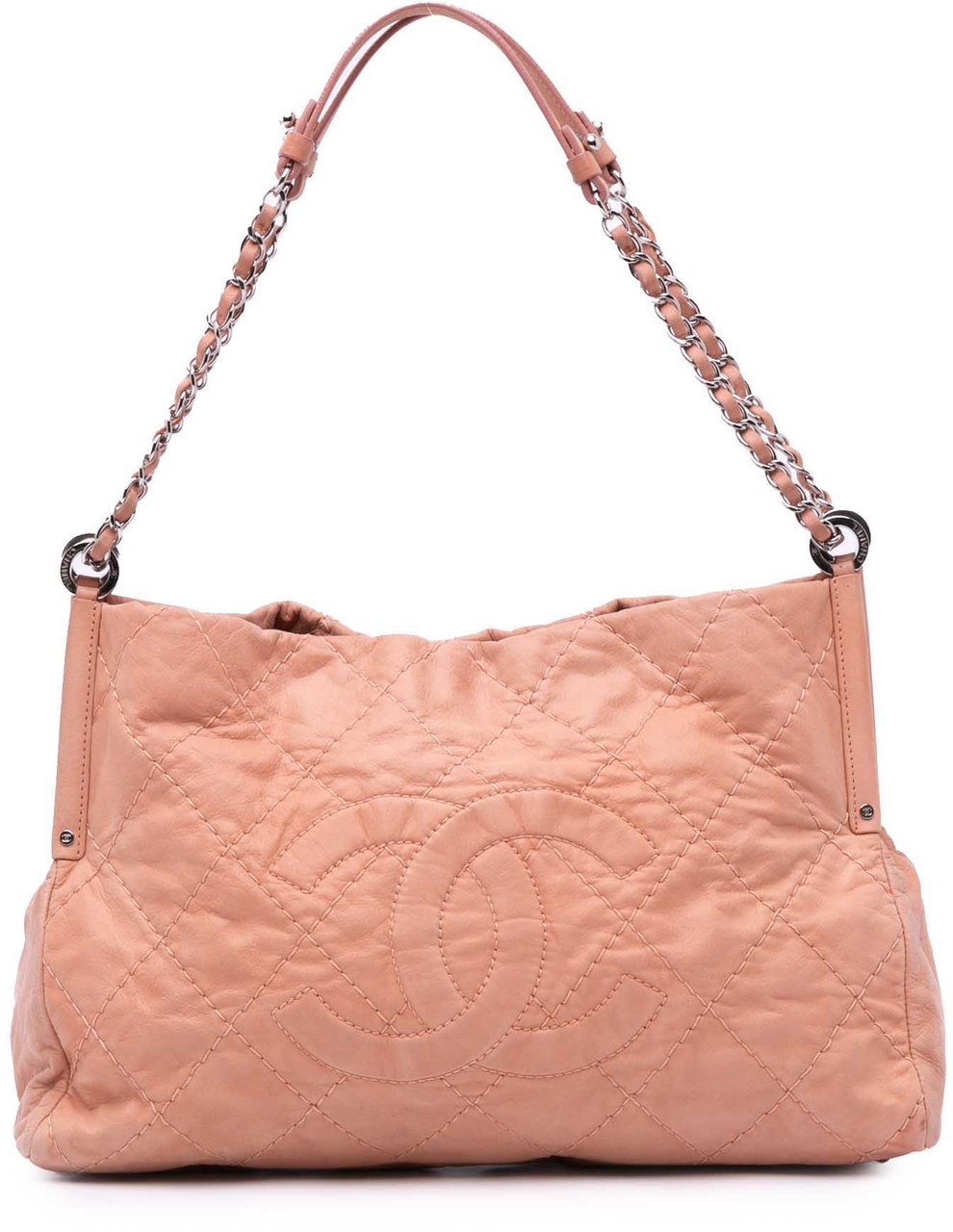 Chanel Small Iridescent Calfskin Sea Hit Tote Bruin