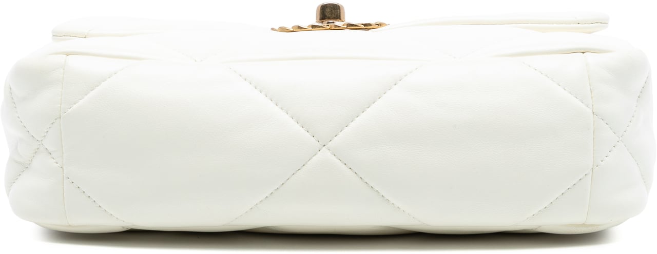 Chanel Medium Lambskin 19 Flap Wit