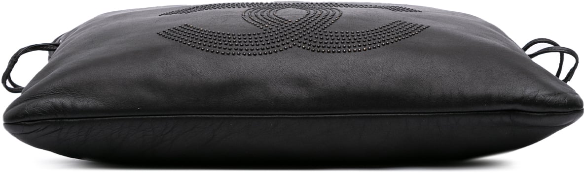 Chanel CC Lambskin Studded Bonbons Tote Zwart