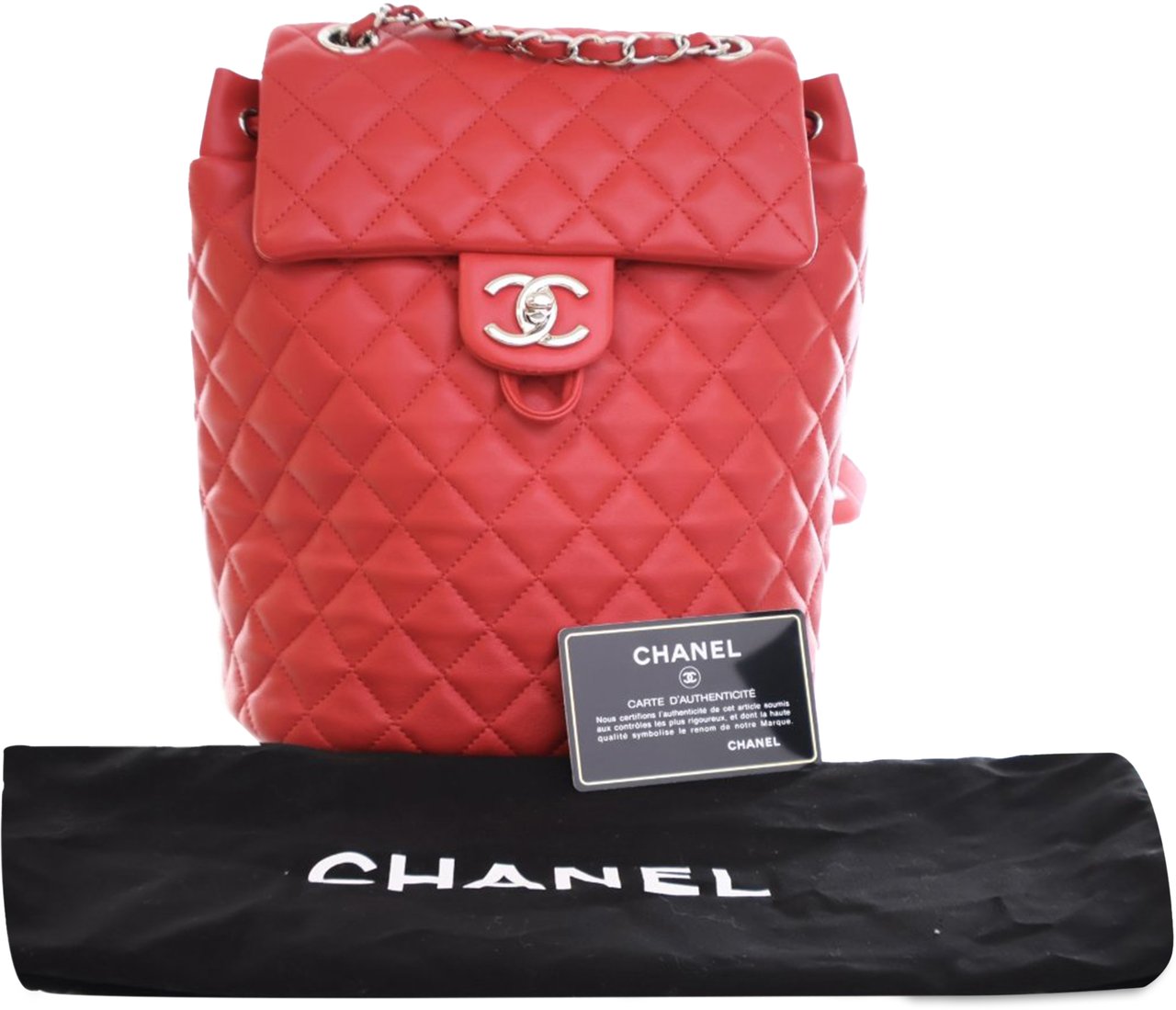 Chanel Small Lambskin Urban Spirit Backpack Rood