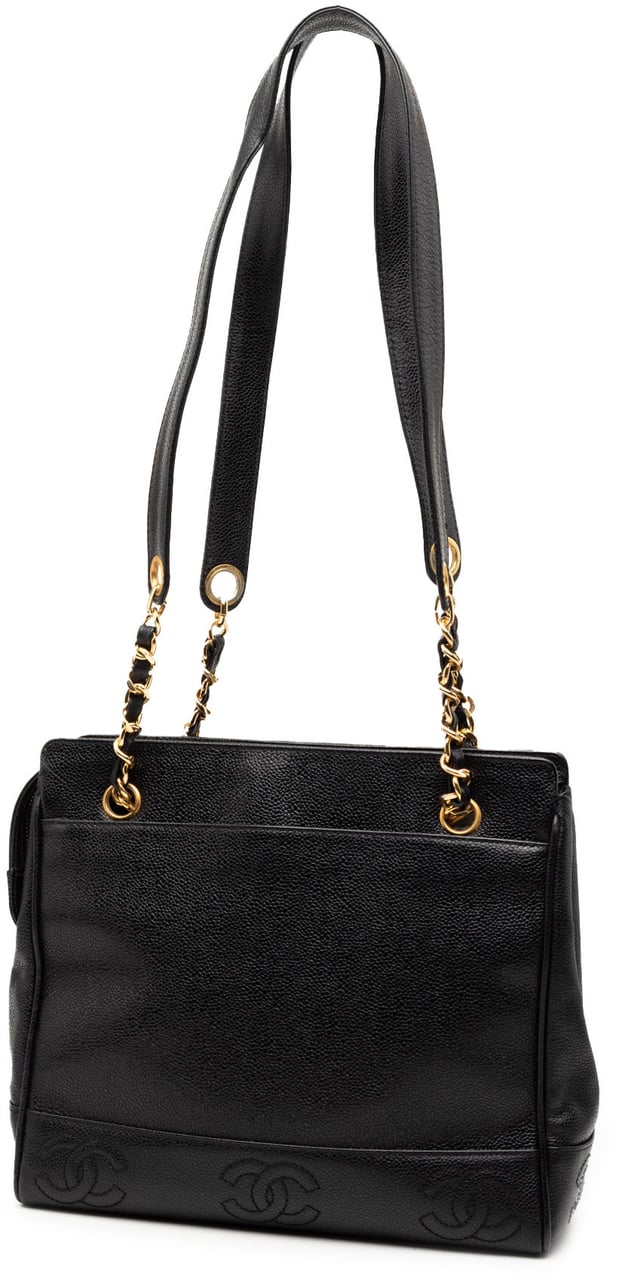 Chanel Triple CC Caviar Shoulder Bag Zwart