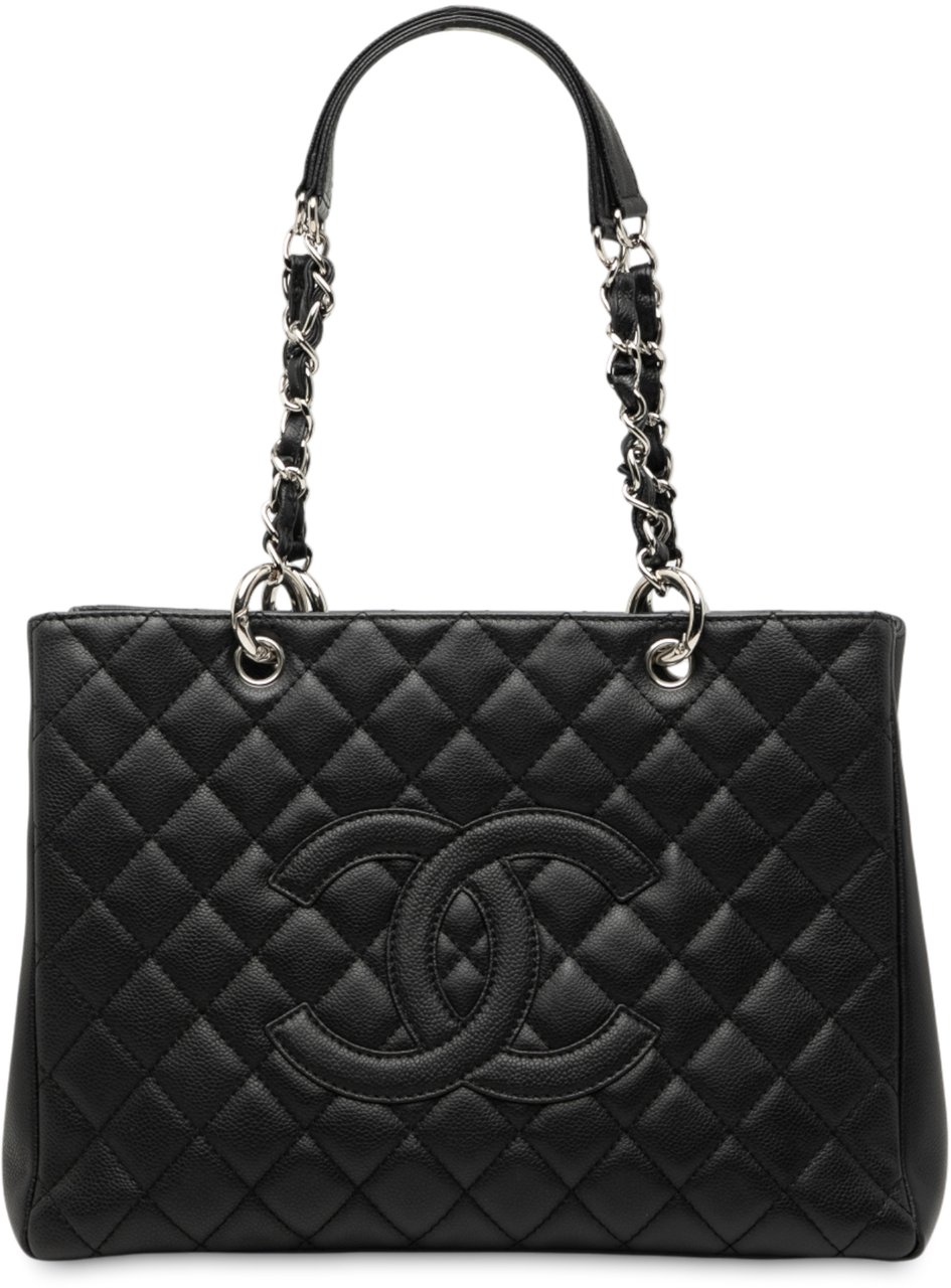 Chanel Caviar Grand Shopping Tote Zwart