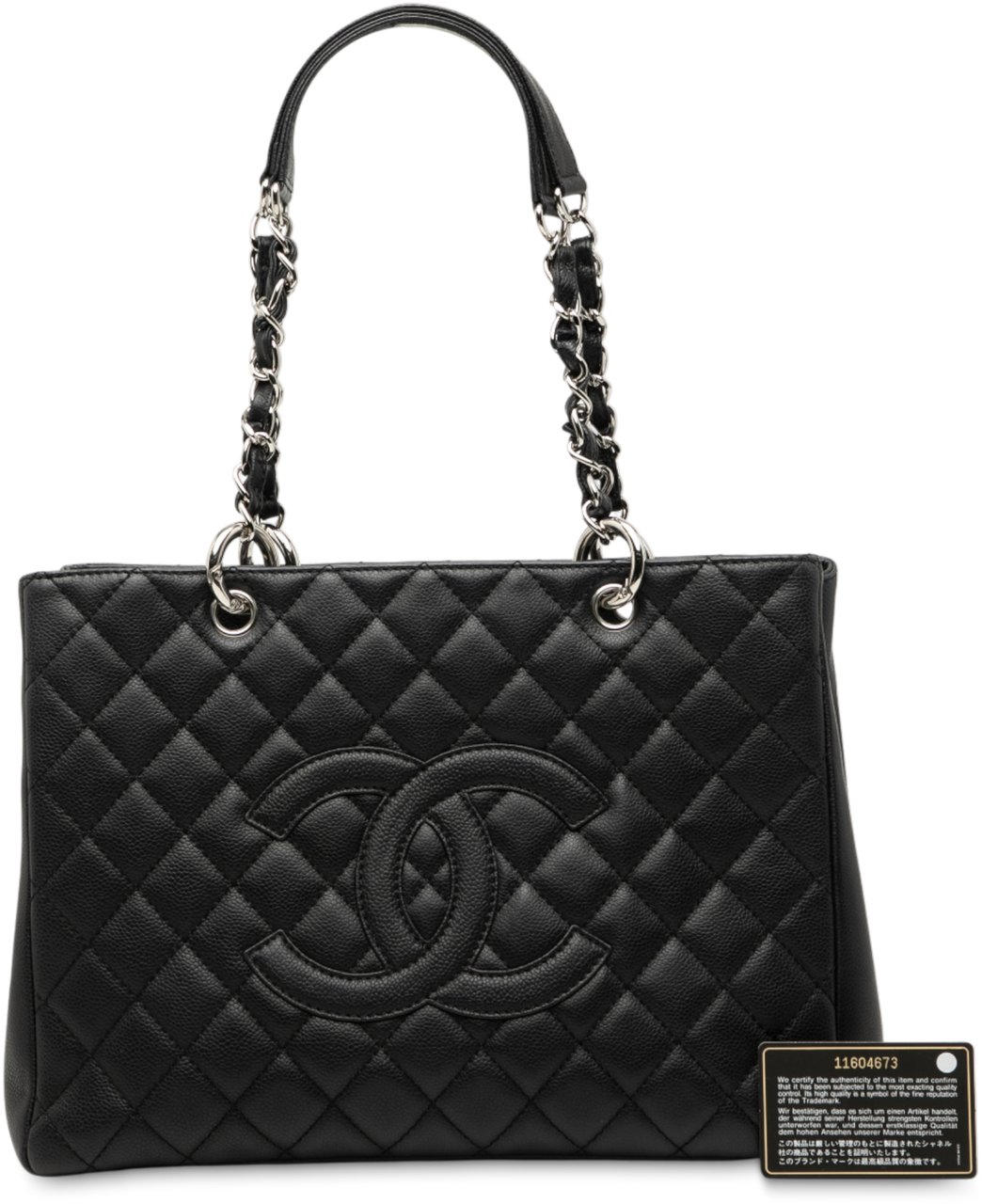 Chanel Caviar Grand Shopping Tote Zwart