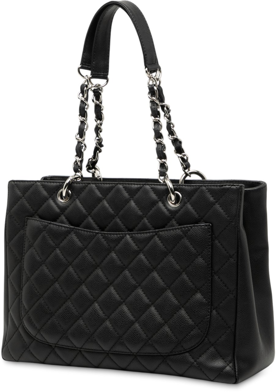 Chanel Caviar Grand Shopping Tote Zwart