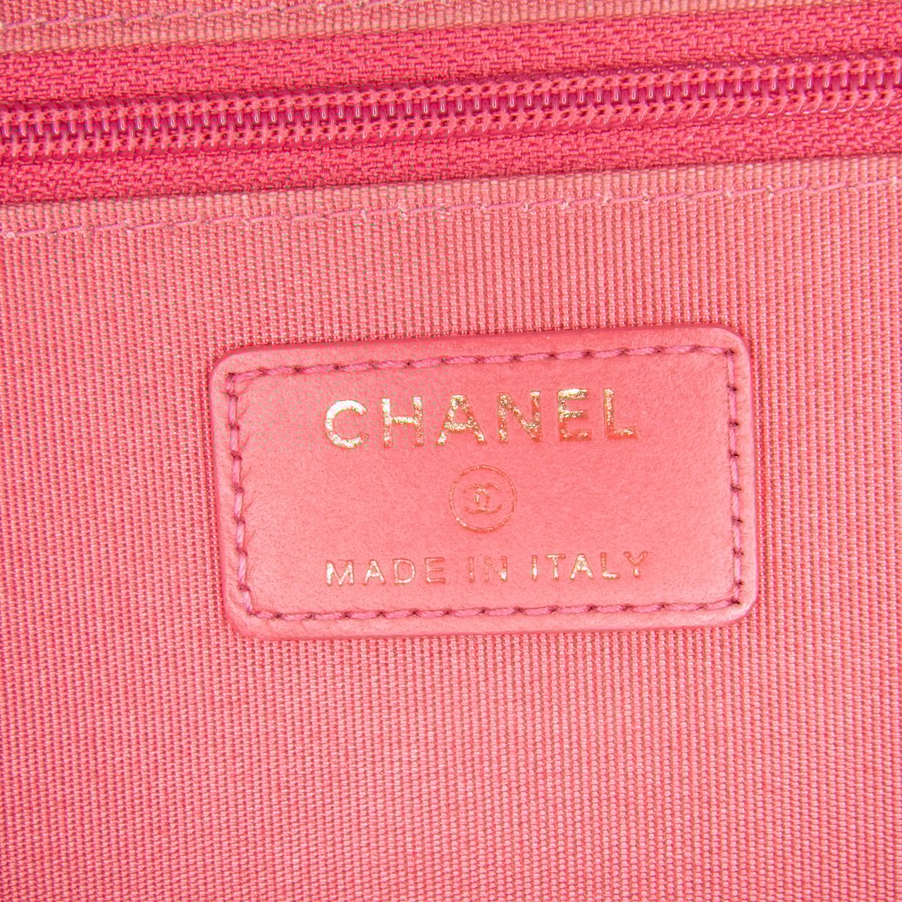 Chanel CC Tweed Wallet On Chain Roze