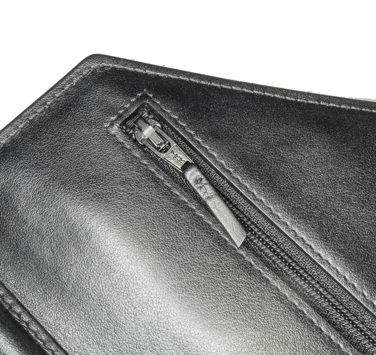 Chanel Chevron Lambskin Button Wallet On Chain Zwart