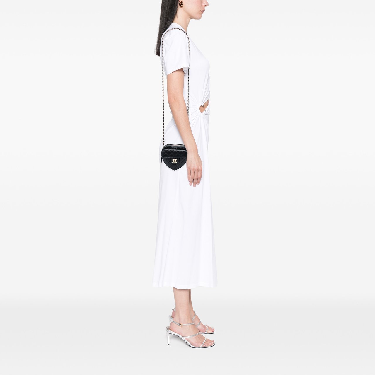 Chanel Mini Lambskin CC in Love Heart Crossbody Zwart