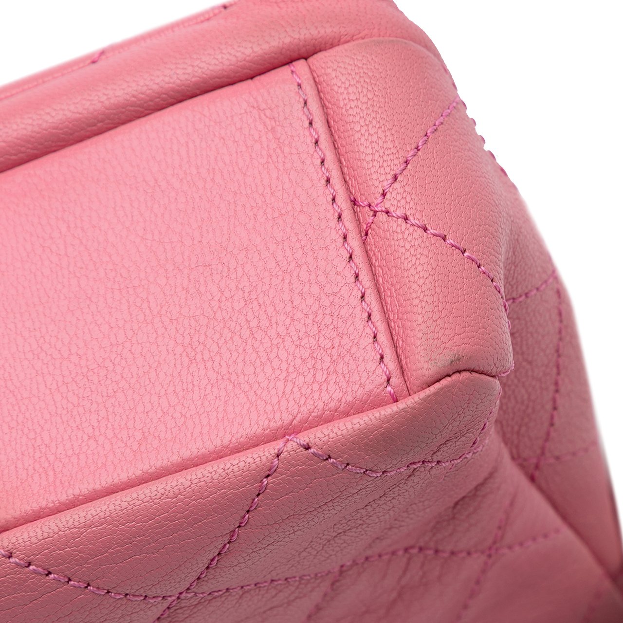 Chanel Small Quilted Goatskin Double Carry Waist Chain Flap Roze