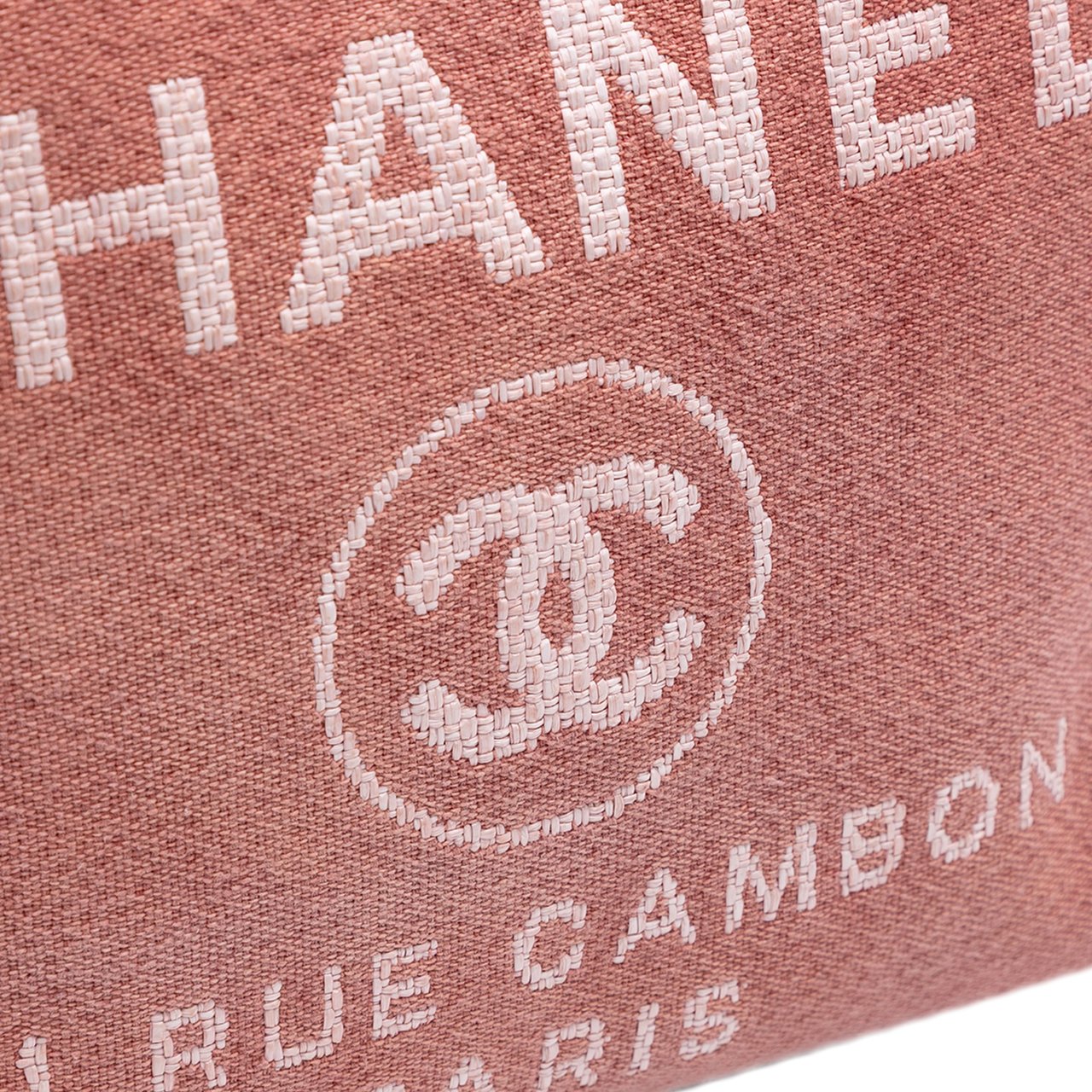 Chanel Mini Canvas Deauville Tote Rood
