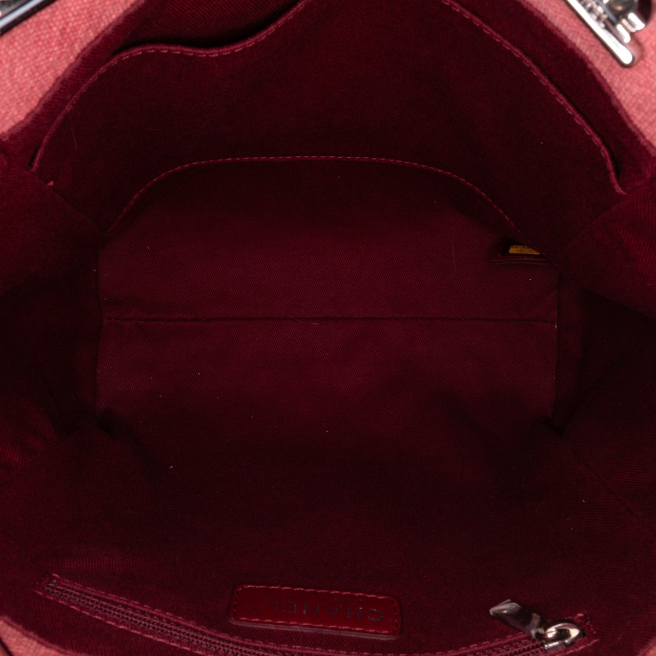 Chanel Mini Canvas Deauville Tote Rood