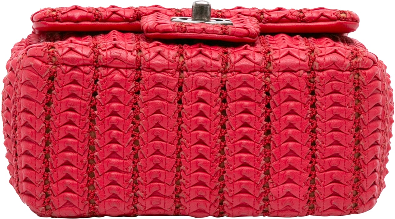 Chanel Paris Seoul Mini Crochet Lambskin Flap Rood