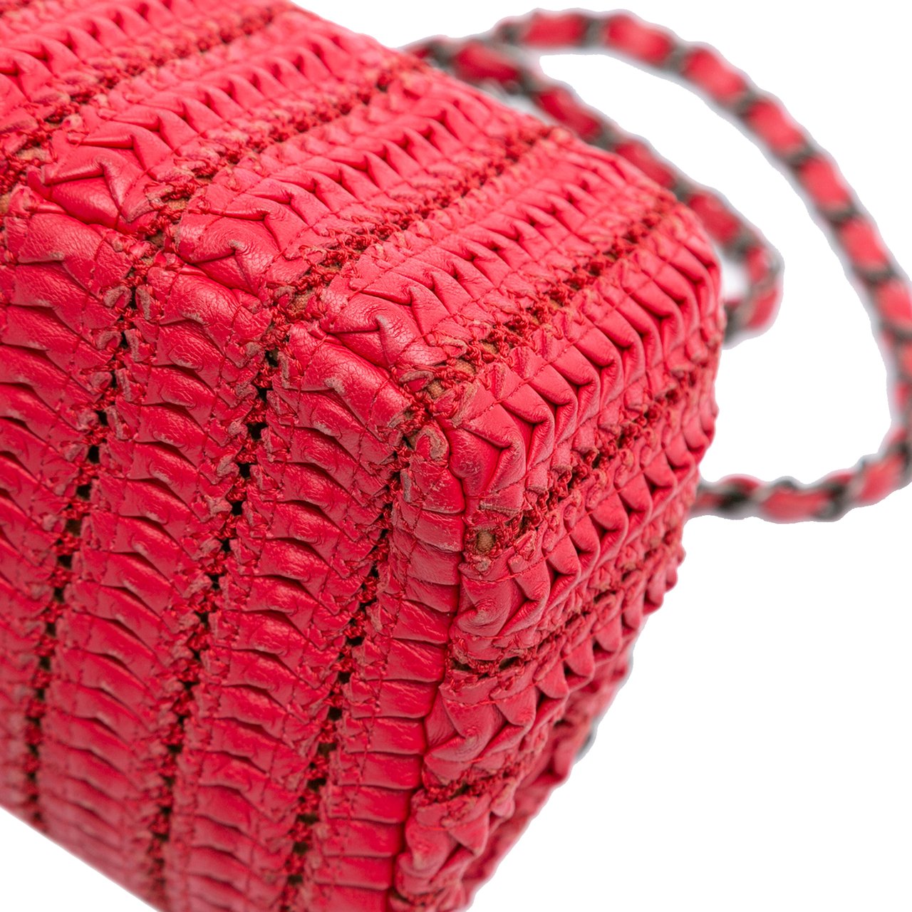 Chanel Paris Seoul Mini Crochet Lambskin Flap Rood