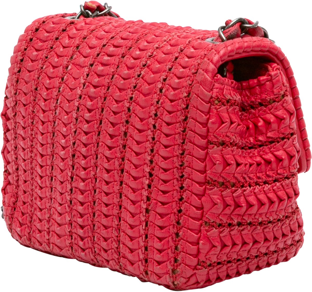 Chanel Paris Seoul Mini Crochet Lambskin Flap Rood