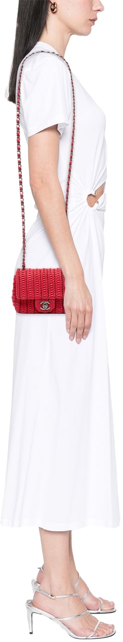 Chanel Paris Seoul Mini Crochet Lambskin Flap Rood