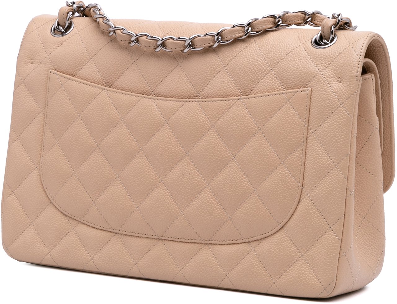Chanel Jumbo Classic Caviar Double Flap Bruin