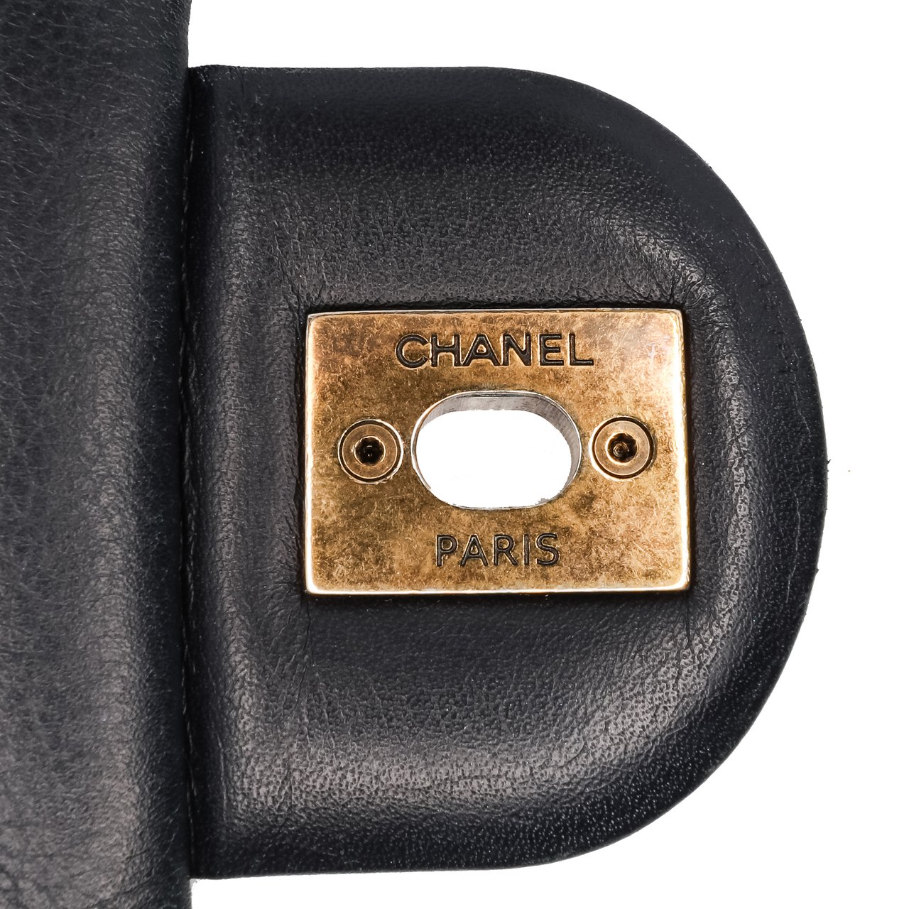 Chanel Medium Quilted Glazed Calfskin Gold Bar Top Handle Flap Blauw