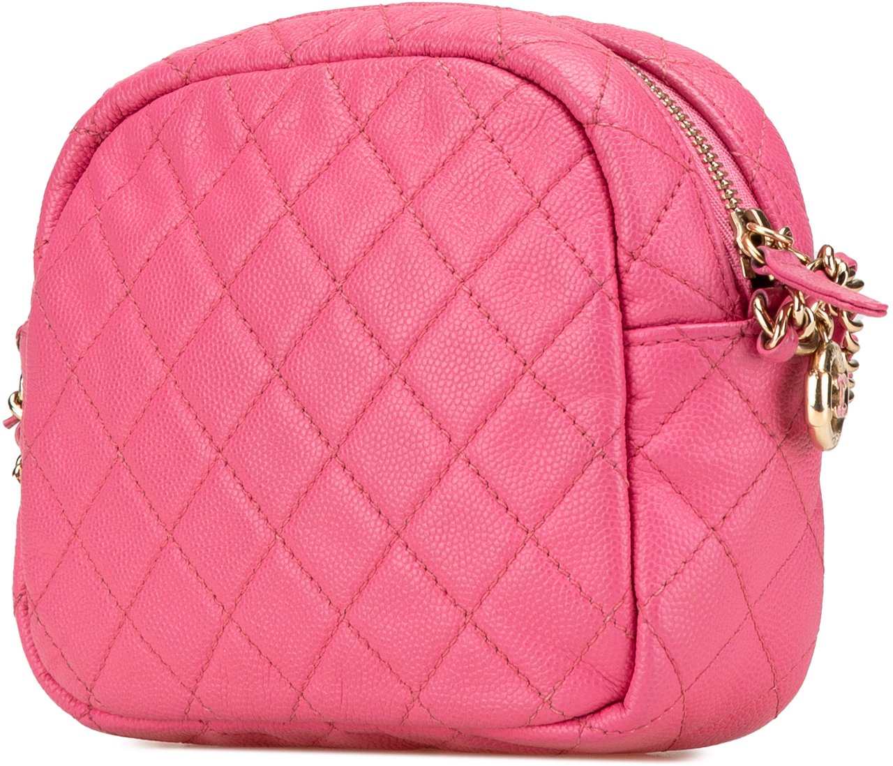 Chanel Quilted Caviar CC Day Camera Bag Roze