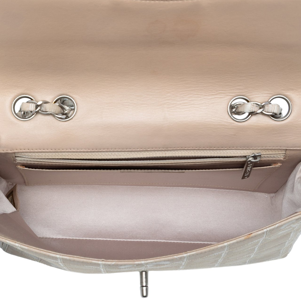 Chanel Medium New Travel Line Nylon Single Flap Bruin