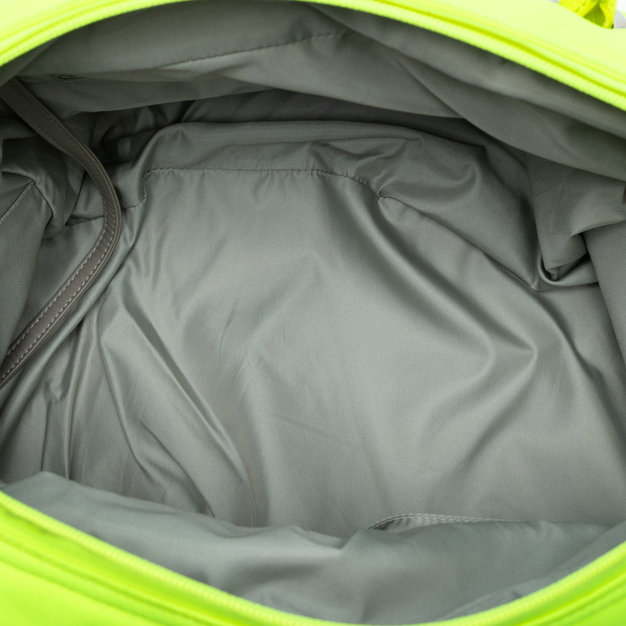 Chanel Paris Biarritz Quilted Canvas Fluo Duffle Bag Geel